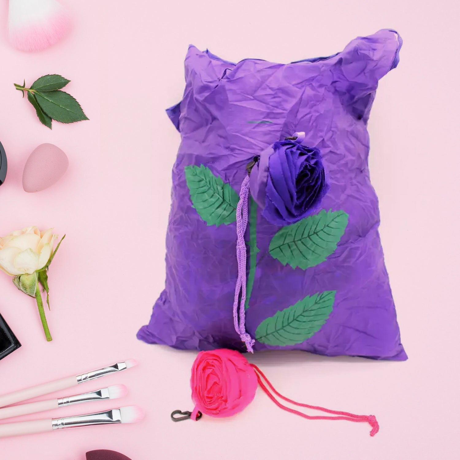 7741 Foldable Bag Cute Rose Shape Cover Reusable bag Naylon Bag Nylon Shopping Carry Bags Large Reusable Foldable Bag, Eco Friendly Shopping, Folds to Pocket Size, Tote Grocery Shoulder Handbag Travel Bag (1Pc) 7741 Foldable Bag Cute Rose Shape Cover Reusable bag Naylon Bag Nylon Shopping Carry Bags Large Reusable Foldable Bag, Eco Friendly Shopping, Folds to Pocket Size, Tote Grocery Shoulder Handbag Travel Bag (1Pc)